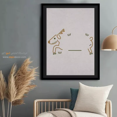 تابلو بوم چاپی - چشم انداز خطی – تابلو طراحی خطی - اسپو دکور