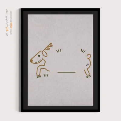 تابلو بوم چاپی - چشم انداز خطی – تابلو طراحی خطی - اسپو دکور