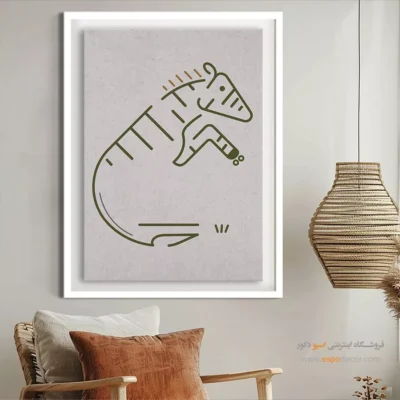 تابلو کنواس - خطوط نسب – تابلو طراحی خطی - اسپو دکور