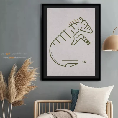 تابلو کنواس - خطوط نسب – تابلو طراحی خطی - اسپو دکور