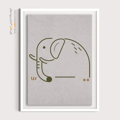 تزیین دیوار - خطی افسانه – تابلو طراحی خطی - اسپو دکور