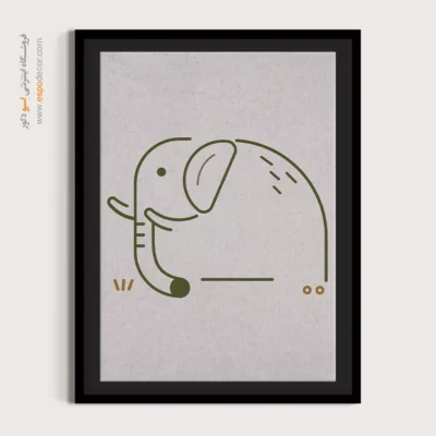 تزیین دیوار - خطی افسانه – تابلو طراحی خطی - اسپو دکور