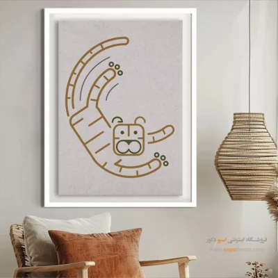 دیزاین دیوار - خطی بودن – تابلو طراحی خطی - اسپو دکور