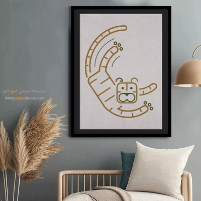 دیزاین دیوار - خطی بودن – تابلو طراحی خطی - اسپو دکور