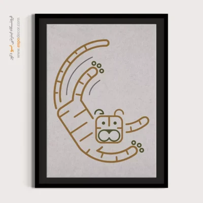 دیزاین دیوار - خطی بودن – تابلو طراحی خطی - اسپو دکور