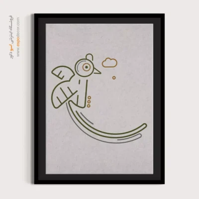 تابلو برای پذیرایی - خطی لوکس – تابلو طراحی خطی - اسپو دکور