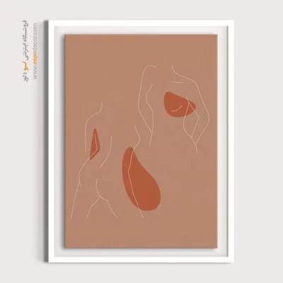 تابلو لاکچری - درخشش خطی – تابلو طراحی خطی - اسپو دکور