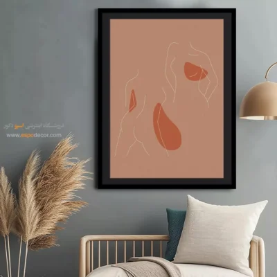 تابلو لاکچری - درخشش خطی – تابلو طراحی خطی - اسپو دکور