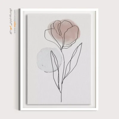 تابلو بوم برزرگ - درخشش هندسی – تابلو طراحی خطی - اسپو دکور