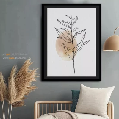 تابلو بوم خطی - درخشندگی خطی – تابلو طراحی خطی - اسپو دکور