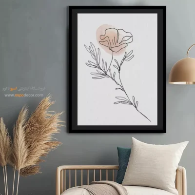 تابلو خطی - دنباله های براق – تابلو طراحی خطی - اسپو دکور