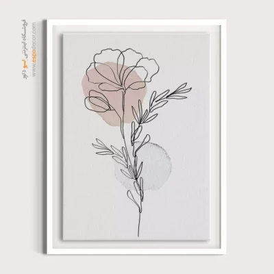 تابلو بوم مخصوص کافی شاپ - ردیابی آرام – تابلو طراحی خطی - اسپو دکور