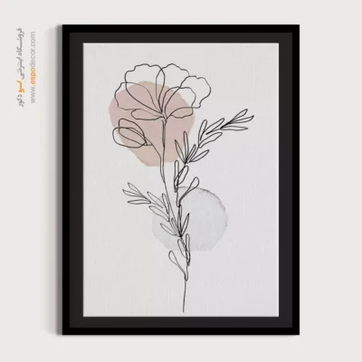 تابلو بوم مخصوص کافی شاپ - ردیابی آرام – تابلو طراحی خطی - اسپو دکور