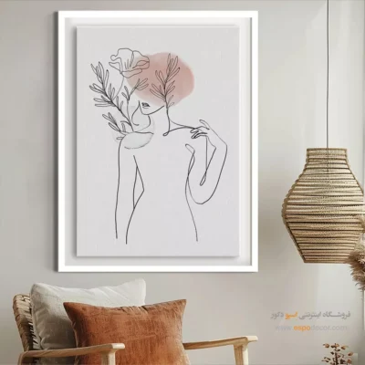 مرکز خرید تابلو در تهران - سراب مینیمالیست – تابلو طراحی خطی - اسپو دکور
