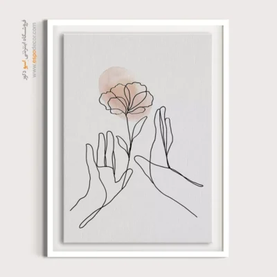 خرید تابلو بوم طراحی خطی - سکته مغزی ساختار یافته – تابلو طراحی خطی - اسپو دکور