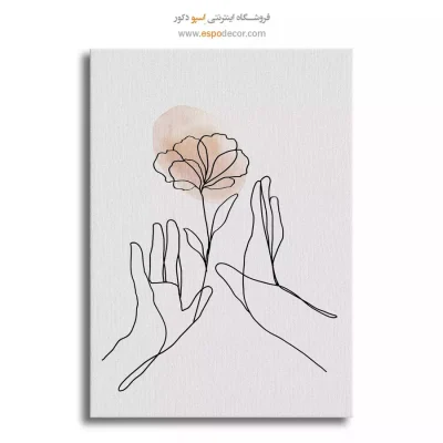 خرید تابلو بوم طراحی خطی