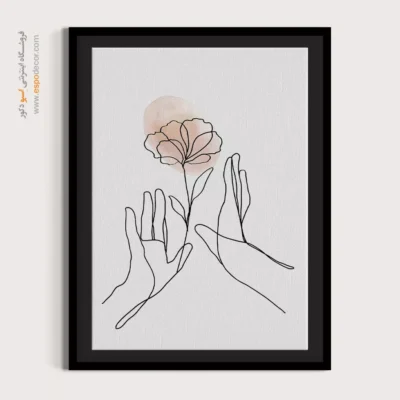 خرید تابلو بوم طراحی خطی - سکته مغزی ساختار یافته – تابلو طراحی خطی - اسپو دکور