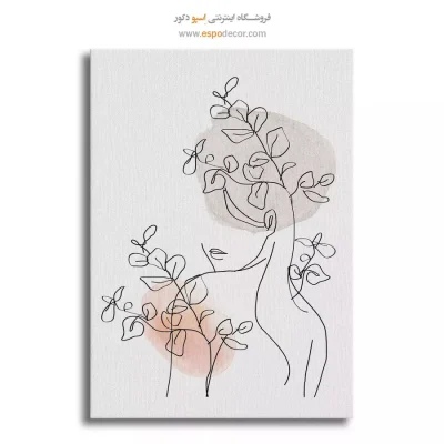 تابلو طراحی خطی طلایی