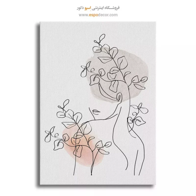 تابلو طراحی خطی طلایی