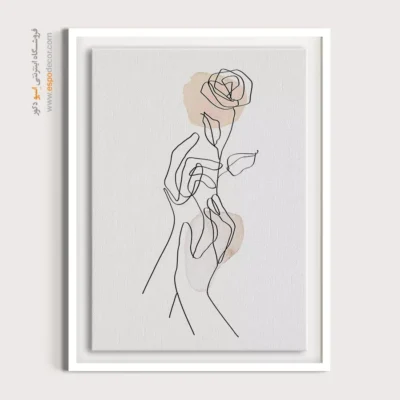 تابلو طراحی خطی طلایی - شبکه خطی – تابلو طراحی خطی - اسپو دکور