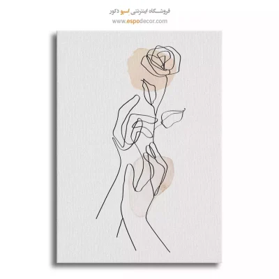 تابلو طراحی خطی طلایی