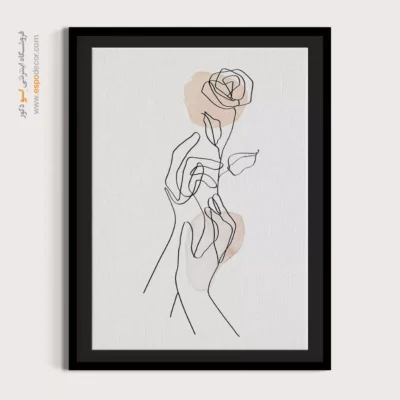 تابلو طراحی خطی طلایی - شبکه خطی – تابلو طراحی خطی - اسپو دکور