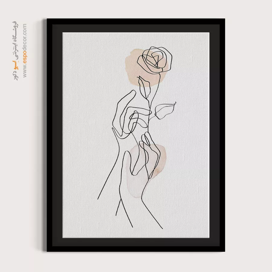 تابلو طراحی خطی طلایی - شبکه خطی – تابلو طراحی خطی - اسپو دکور