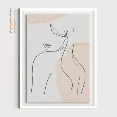 خرید تابلو برای اتاق خواب - شفافیت خطی – تابلو طراحی خطی - اسپو دکور