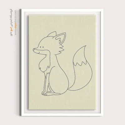 خرید تابلو برای کافه - شیار گرافیکی – تابلو طراحی خطی - اسپو دکور