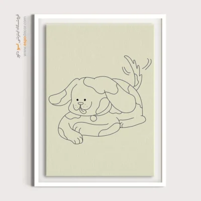 خرید تابلو انگیزشی - ضربات قلم مو متعادل – تابلو طراحی خطی - اسپو دکور