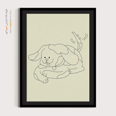 خرید تابلو انگیزشی - ضربات قلم مو متعادل – تابلو طراحی خطی - اسپو دکور