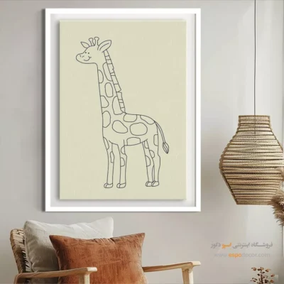 خرید تابلو بوم - طرح های متوازن – تابلو طراحی خطی - اسپو دکور