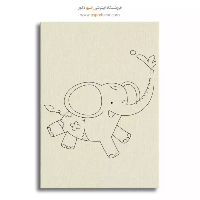تابلو طراحی خطی انتزاعی