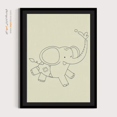 تابلو طراحی خطی انتزاعی - محور شفق قطبی – تابلو طراحی خطی - اسپو دکور