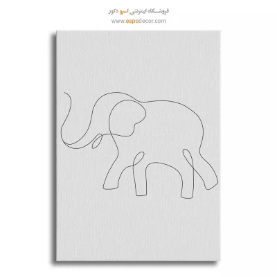 تابلو بوم طرح گل خطی