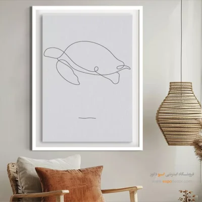 تابلو خطی حیوانات - هنر محور – تابلو  طراحی خطی - اسپو دکور