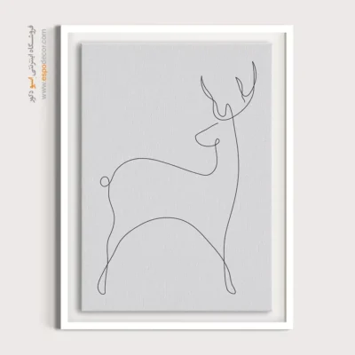 خرید تابلو خطی اندام زن - وکتور برتری – تابلو طراحی خطی - اسپو دکور