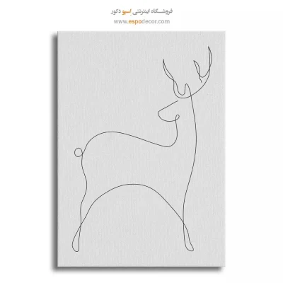 خرید تابلو خطی اندام زن