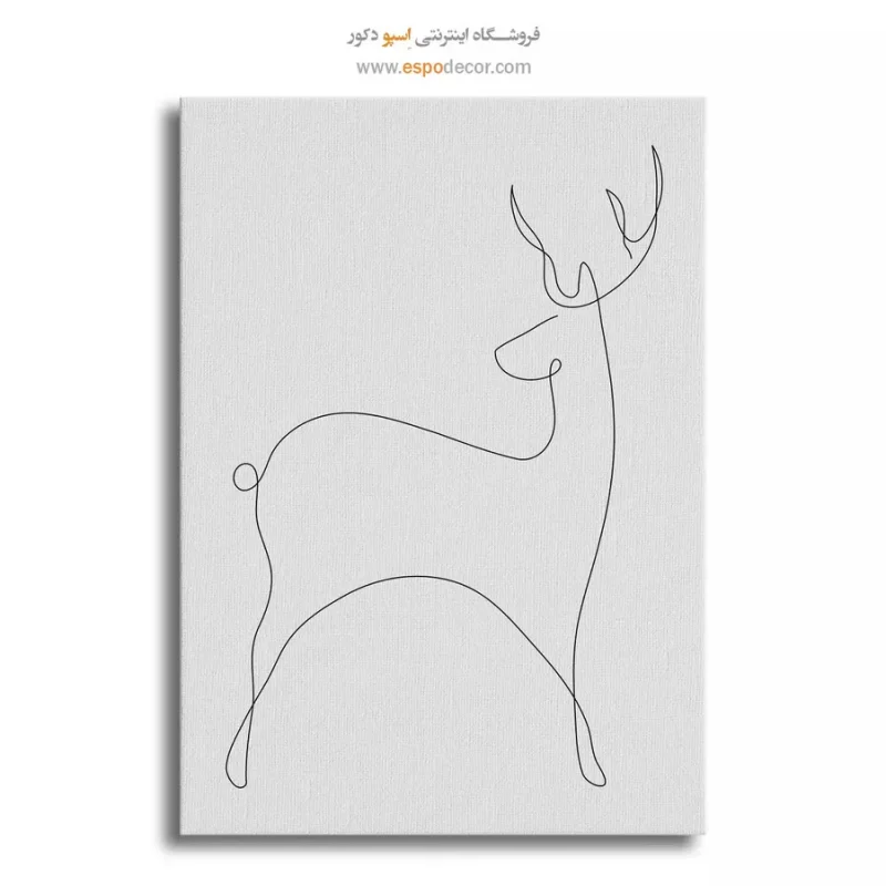 خرید تابلو خطی اندام زن