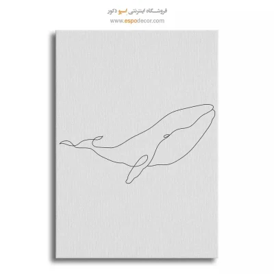 تابلو خطی پرنده