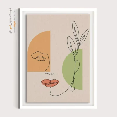 تابلو طراحی خطی انتزاعی - شیک کروماتیک – تابلو طراحی خطی - اسپو دکور