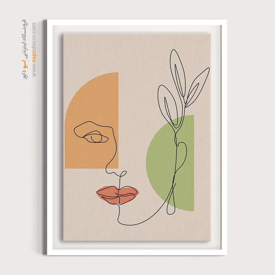 تابلو طراحی خطی انتزاعی - شیک کروماتیک – تابلو طراحی خطی - اسپو دکور