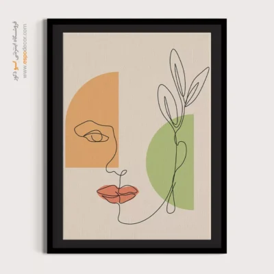 تابلو طراحی خطی انتزاعی - شیک کروماتیک – تابلو طراحی خطی - اسپو دکور