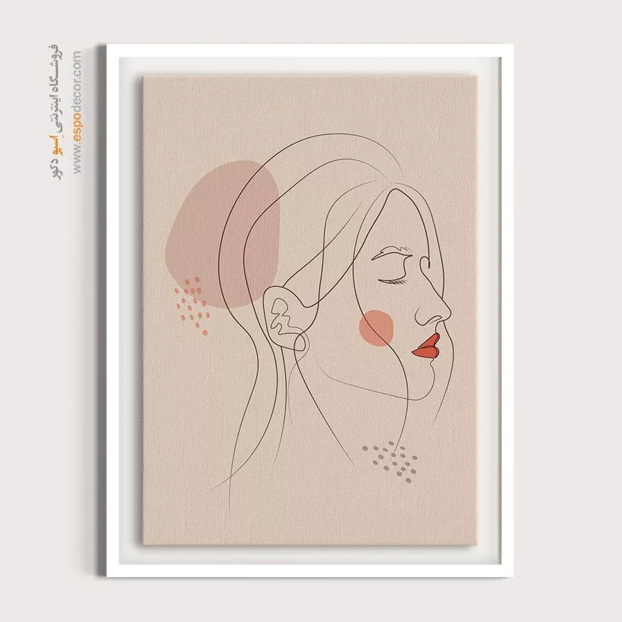 خرید تابلو خطی دختران - سحر و جادو نشانگر – تابلو طراحی خطی - اسپو دکور