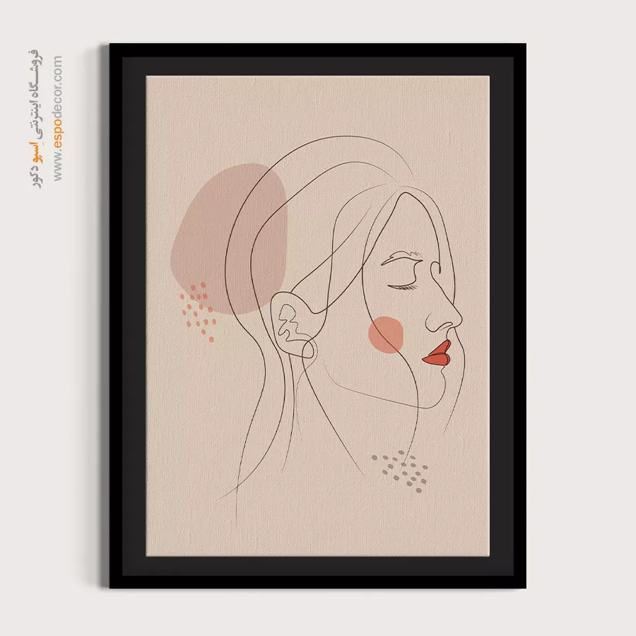 خرید تابلو خطی دختران - سحر و جادو نشانگر – تابلو طراحی خطی - اسپو دکور