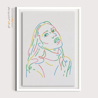 تابلو بوم مناسب پذیرایی - طیف ساده – تابلو طراحی خطی - اسپو دکور