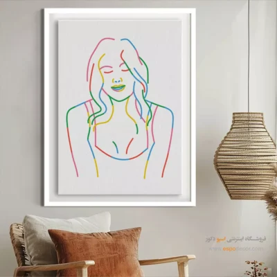 خرید تابلو بوم طراحی خطی - عبارات تعادلی – تابلو طراحی خطی - اسپو دکور