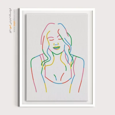 خرید تابلو بوم طراحی خطی - عبارات تعادلی – تابلو طراحی خطی - اسپو دکور