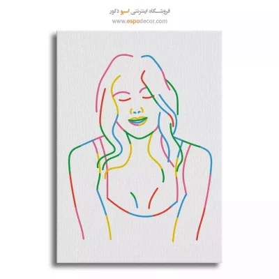 خرید تابلو بوم طراحی خطی