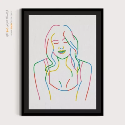 خرید تابلو بوم طراحی خطی - عبارات تعادلی – تابلو طراحی خطی - اسپو دکور